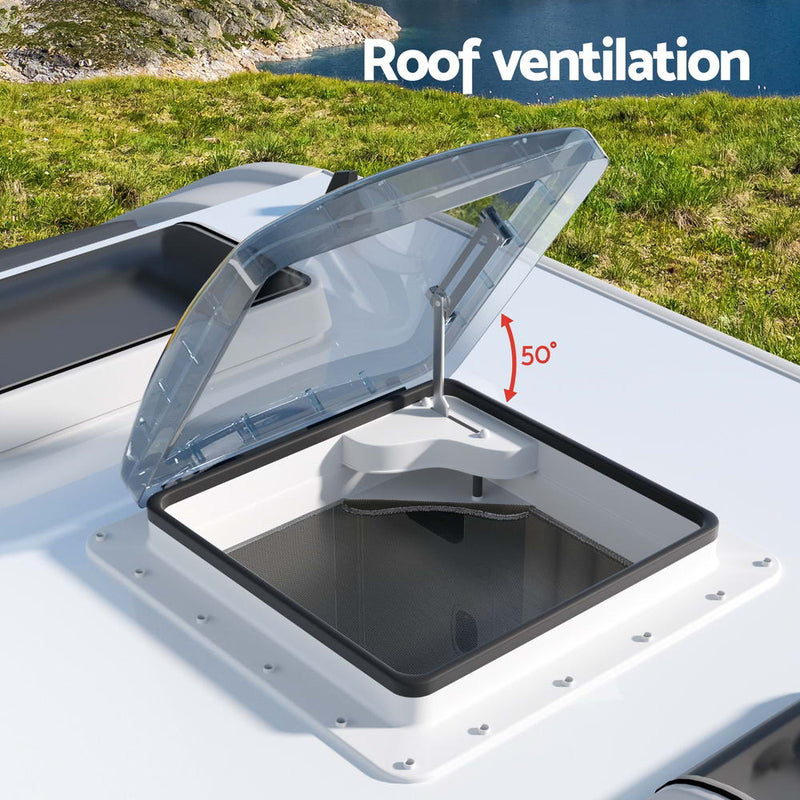 Load image into Gallery viewer, Weisshorn Caravan Roof Vent Air Exhaust Hatch RV Motorhome Camper White
