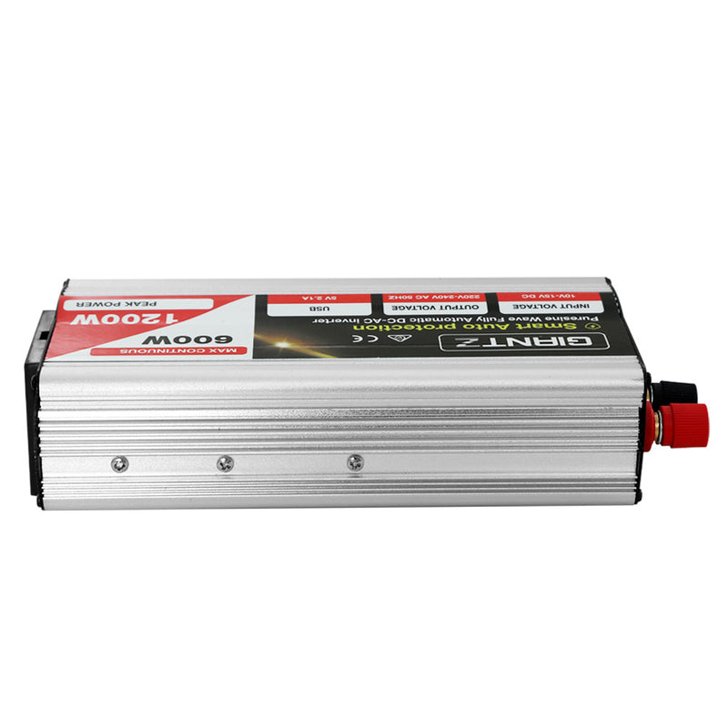 Load image into Gallery viewer, Giantz Power Inverter 600W/1200W 12V to 240V Pure Sine Wave Camping Car Boat
