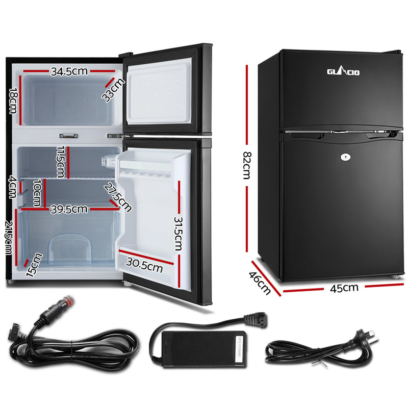 Load image into Gallery viewer, Glacio 90L Portable Fridge Freezer Bar Upright 12V/24V/240V Camping Caravan
