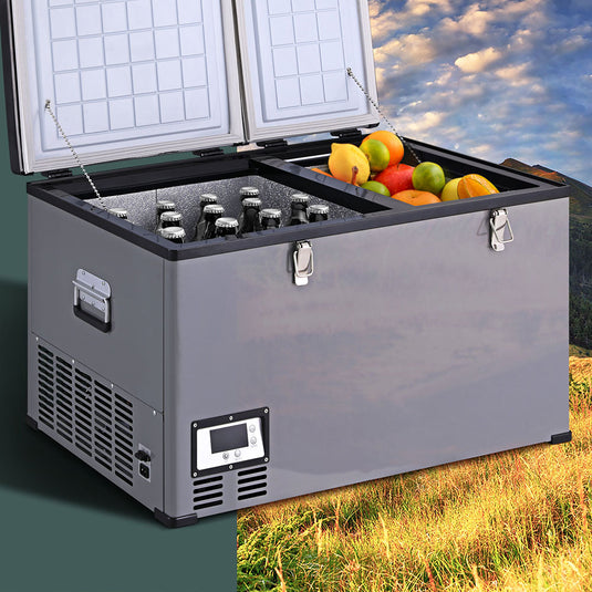 Glacio Camping Fridge 100L Portable Bar Fridges Freezer 12V/24V/240V