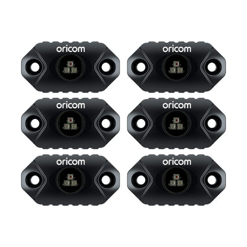 App Controlled LED Rock Light 6 Pack RGB