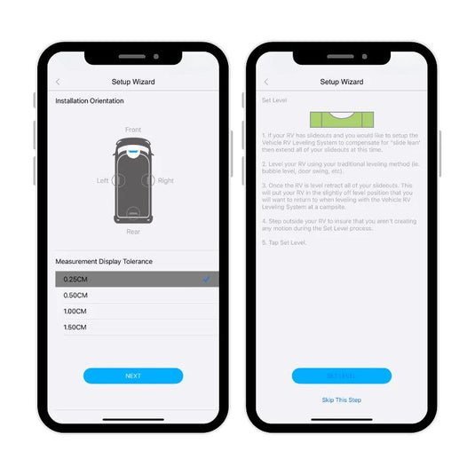 RV / caravan/ camper Smart Leveller App Controlled