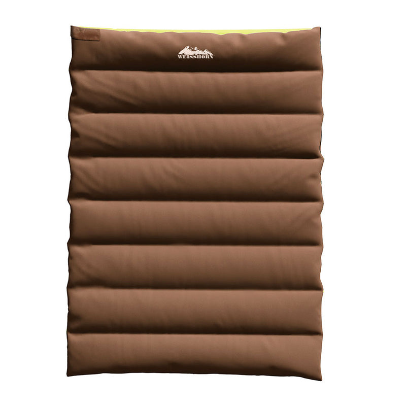 Load image into Gallery viewer, Weisshorn Sleeping Bag Double Bags Thermal Camping Hiking Tent Brown -5°C
