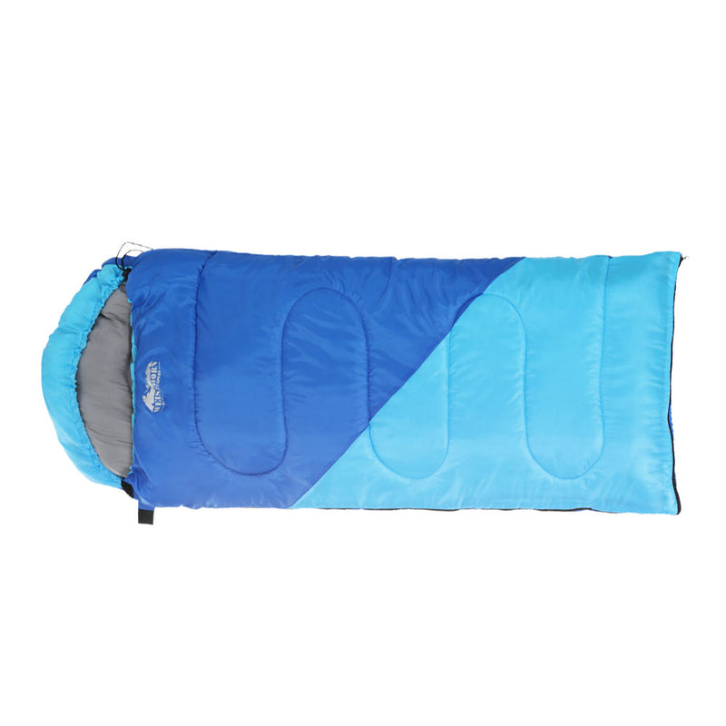 Load image into Gallery viewer, Weisshorn Sleeping Bag Kids Single 172cm Thermal Camping Hiking Blue
