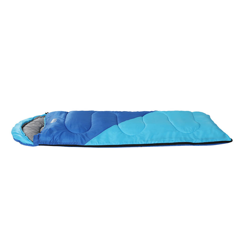 Load image into Gallery viewer, Weisshorn Sleeping Bag Kids Single 172cm Thermal Camping Hiking Blue
