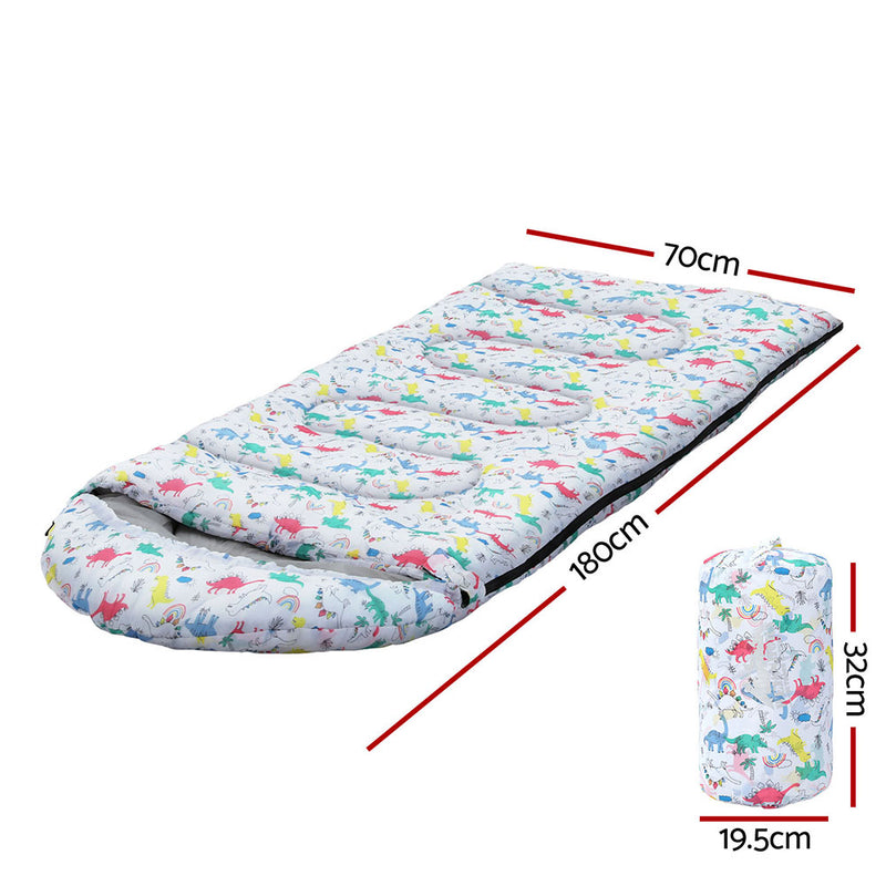 Load image into Gallery viewer, Weisshorn Sleeping Bag Kids Single Bags 180cm Thermal Camping Hiking White
