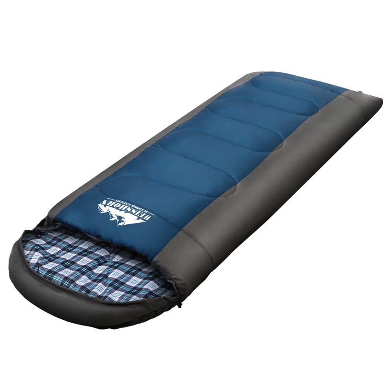 Load image into Gallery viewer, Weisshorn Sleeping Bag Single Thermal Camping Hiking Tent Blue -20°C
