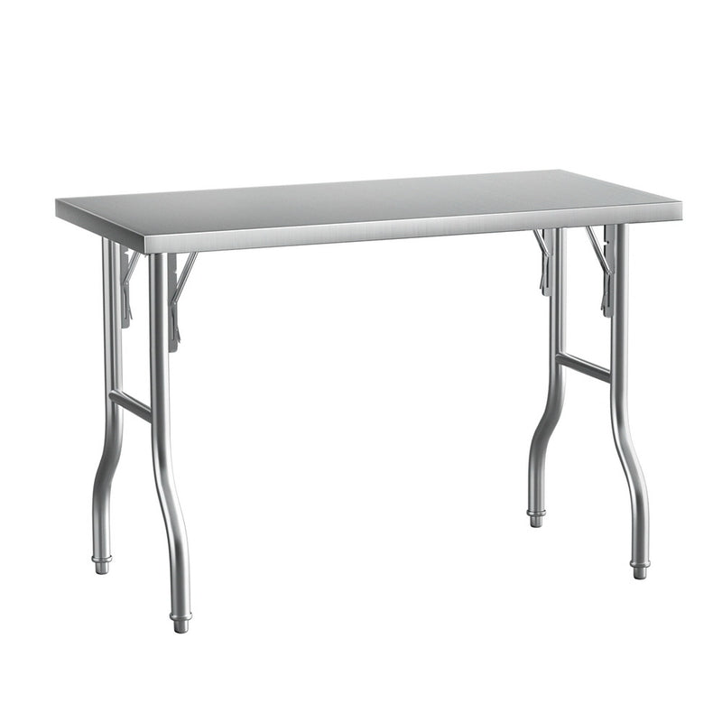 Load image into Gallery viewer, Cefito Stainless Steel Kitchen Benches Work Bench Food Foldable 430
