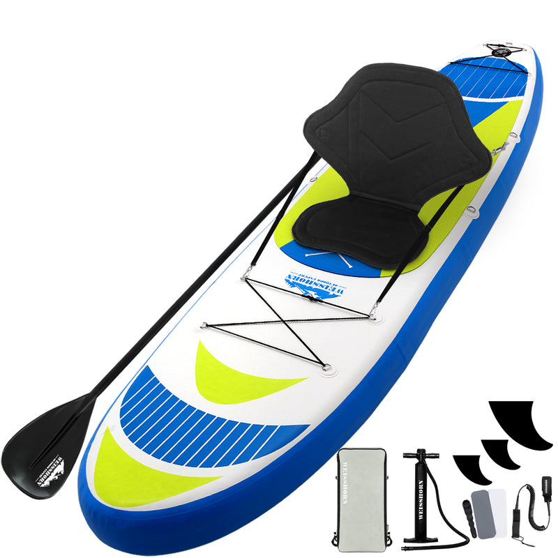 Load image into Gallery viewer, Weisshorn Stand Up Paddle Board 11ft Inflatable SUP Surfboard Paddleboard Kayak Surf Yellow
