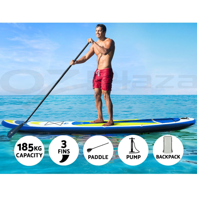 Load image into Gallery viewer, Weisshorn Stand Up Paddle Board 11ft Inflatable SUP Surfboard Paddleboard Kayak Surf Yellow
