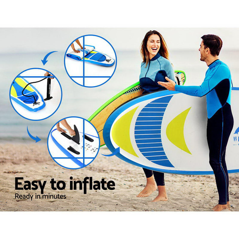 Load image into Gallery viewer, Weisshorn Stand Up Paddle Board 11ft Inflatable SUP Surfboard Paddleboard Kayak Surf Yellow
