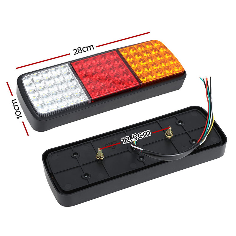 Load image into Gallery viewer, Giantz Pair 75 LED Tail Lights Stop Reverse Indicator 12V Ute Trailer Caravan Truck Boat
