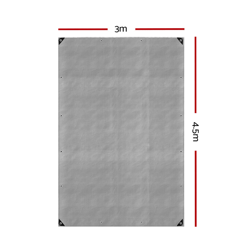 Load image into Gallery viewer, Instahut Tarp Tarpaulin 3x4.5m Canvas Camping Heavy Duty Sun Cover
