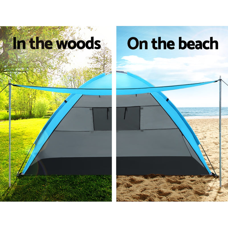 Load image into Gallery viewer, Weisshorn Camping Tent Beach Portable Hiking Sun Shade Shelter Fishing 4 Person
