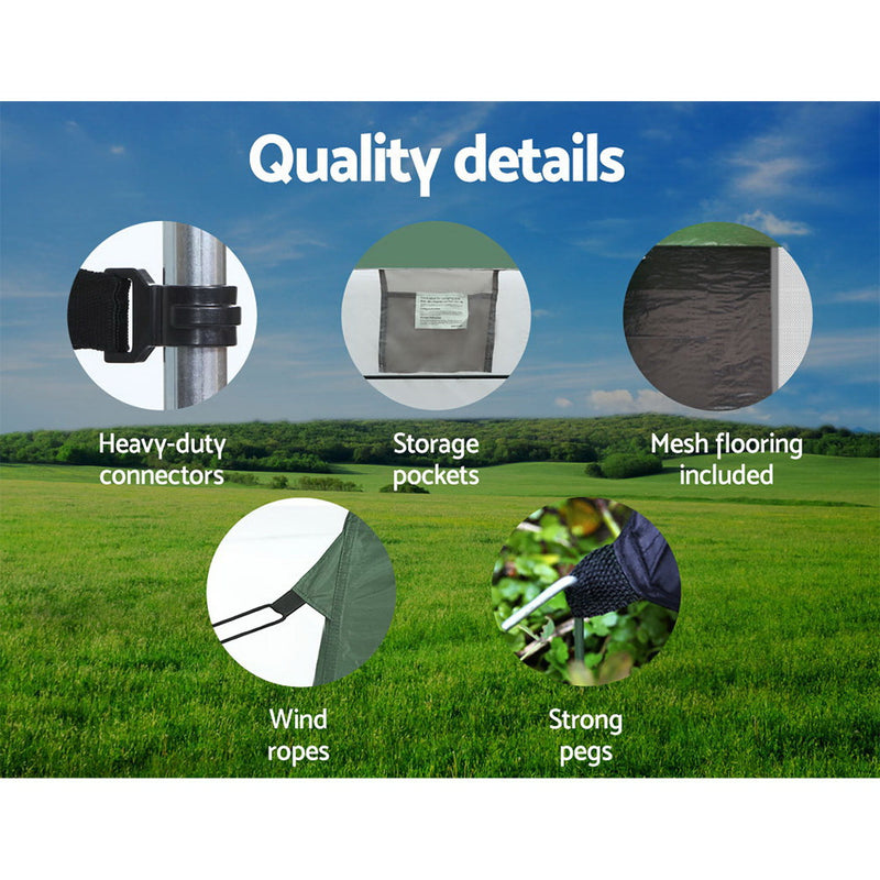 Load image into Gallery viewer, Weisshorn Double Camping Shower Toilet Tent Outdoor Portable Change Room
