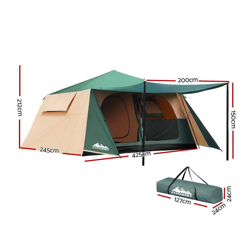 Load image into Gallery viewer, Weisshorn Instant Up Camping Tent 8 Person Pop up Tents Family Hiking Dome Camp
