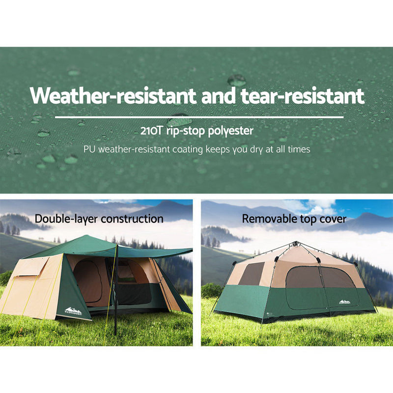 Load image into Gallery viewer, Weisshorn Instant Up Camping Tent 8 Person Pop up Tents Family Hiking Dome Camp
