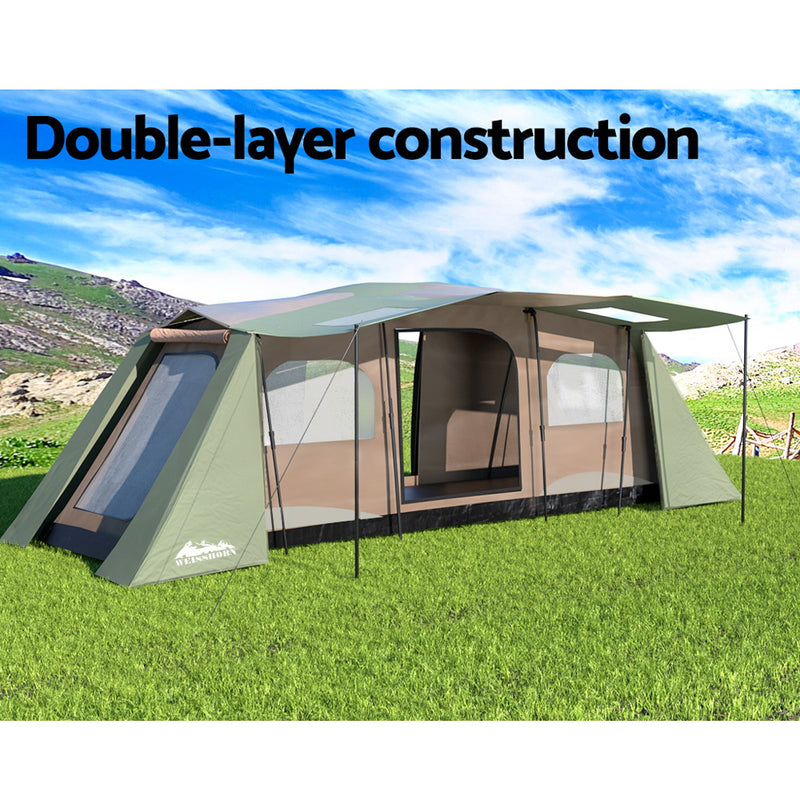 Load image into Gallery viewer, Weisshorn Instant Up Camping Tent 10 Person Outdoor Family Hiking Tents 3 Rooms
