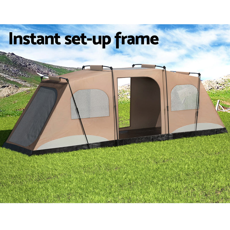 Load image into Gallery viewer, Weisshorn Instant Up Camping Tent 10 Person Outdoor Family Hiking Tents 3 Rooms
