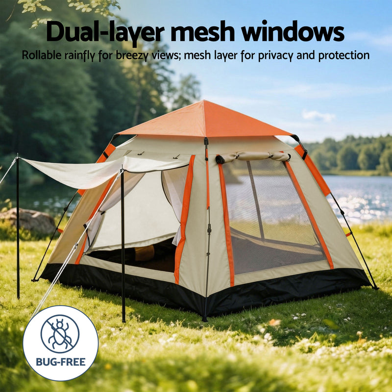 Load image into Gallery viewer, Weisshorn Pop Up Camping Tent 3-4 Person Automatic Tent Instant Setup Waterproof
