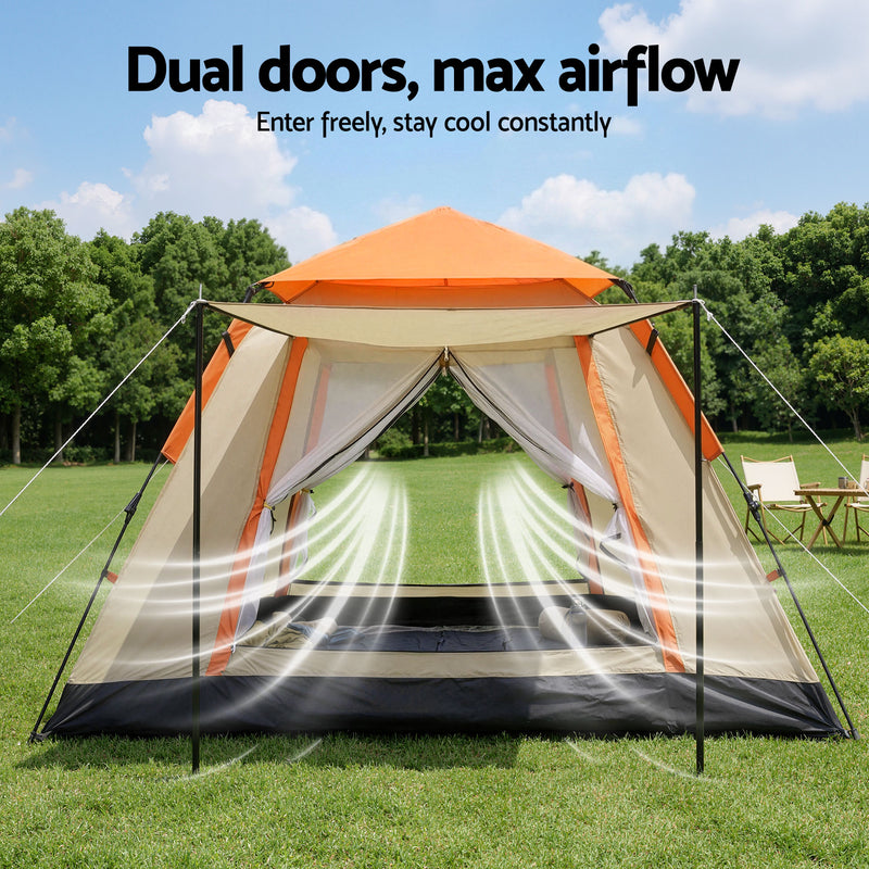 Load image into Gallery viewer, Weisshorn Pop Up Camping Tent 3-4 Person Automatic Tent Instant Setup Waterproof
