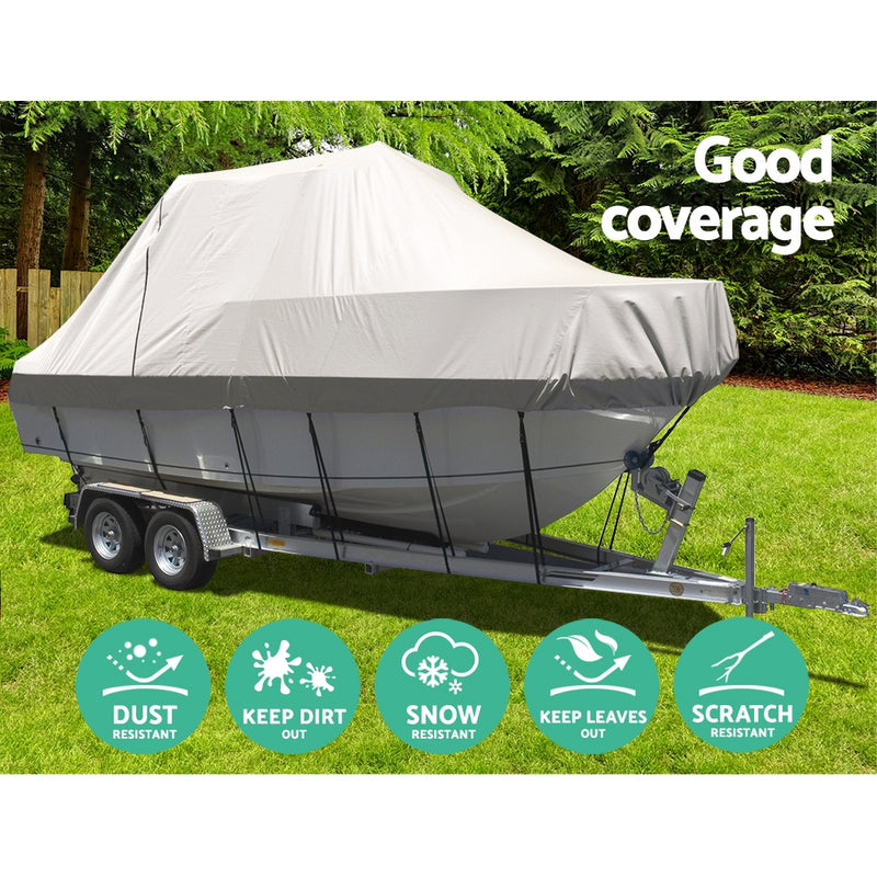 Load image into Gallery viewer, Seamanship 17-19ft Boat Cover Trailerable Jumbo 600D Marine Heavy Duty
