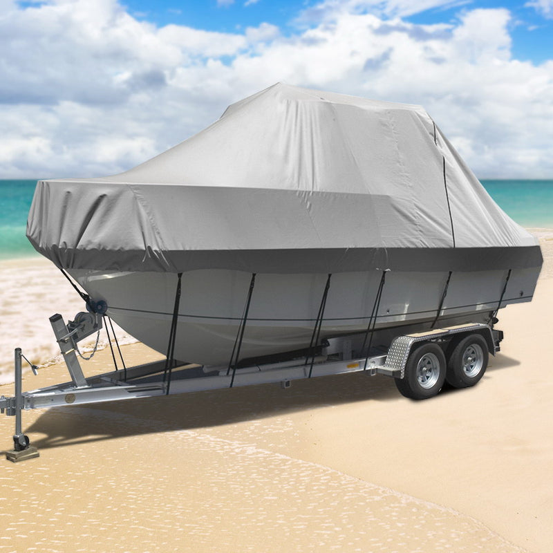 Load image into Gallery viewer, Seamanship 17-19ft Boat Cover Trailerable Jumbo 600D Marine Heavy Duty
