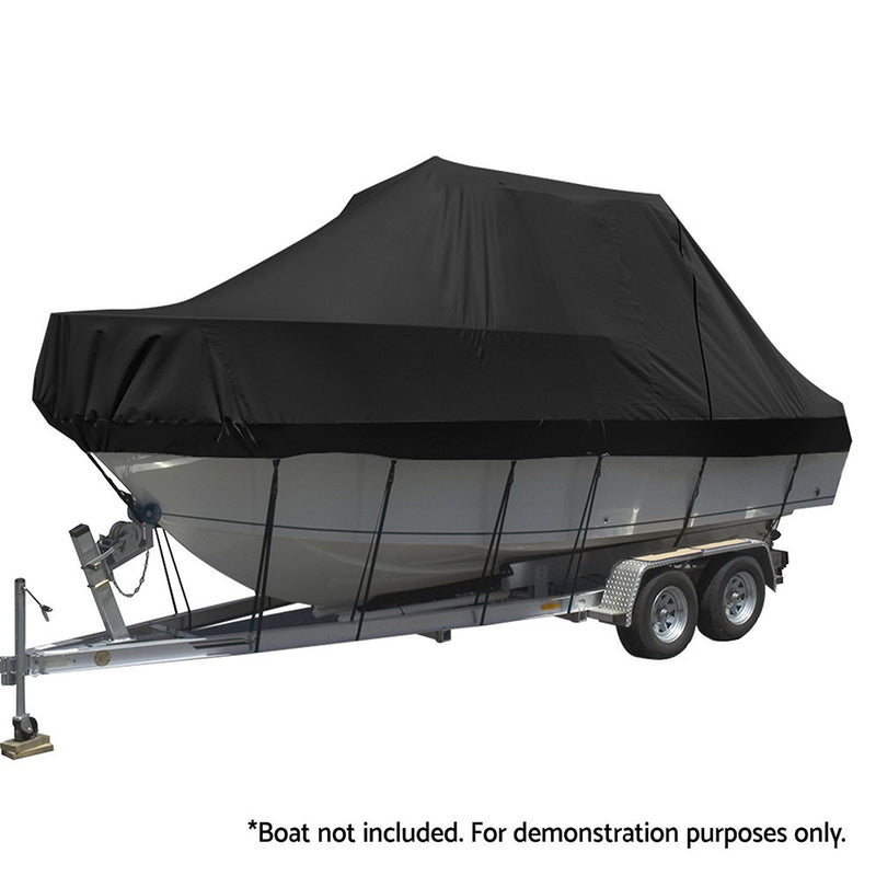 Load image into Gallery viewer, Seamanship Boat Cover 19-21ft Trailerable Jumbo Marine Grade Heavy Duty Black
