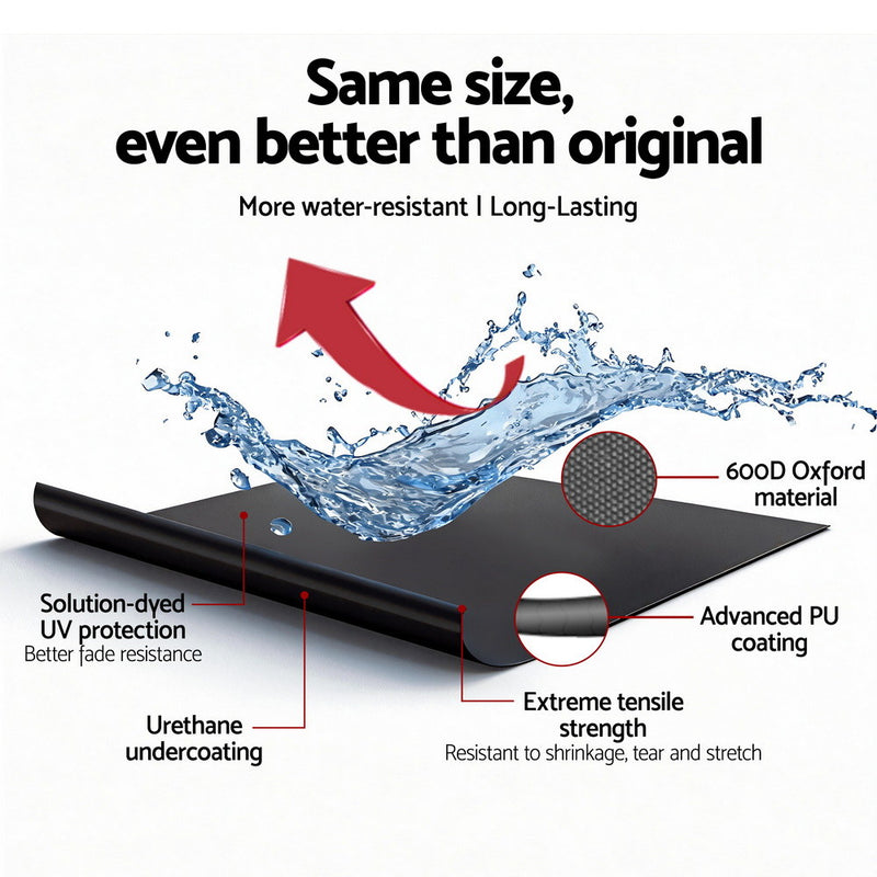 Load image into Gallery viewer, Seamanship Full Outboard Boat Motor Engine Cover Dust Rain Protection 100hp -150hp 600D Black
