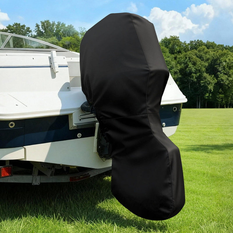 Load image into Gallery viewer, Seamanship Full Outboard Boat Motor Engine Cover Dust Rain Protection 100hp -150hp 600D Black
