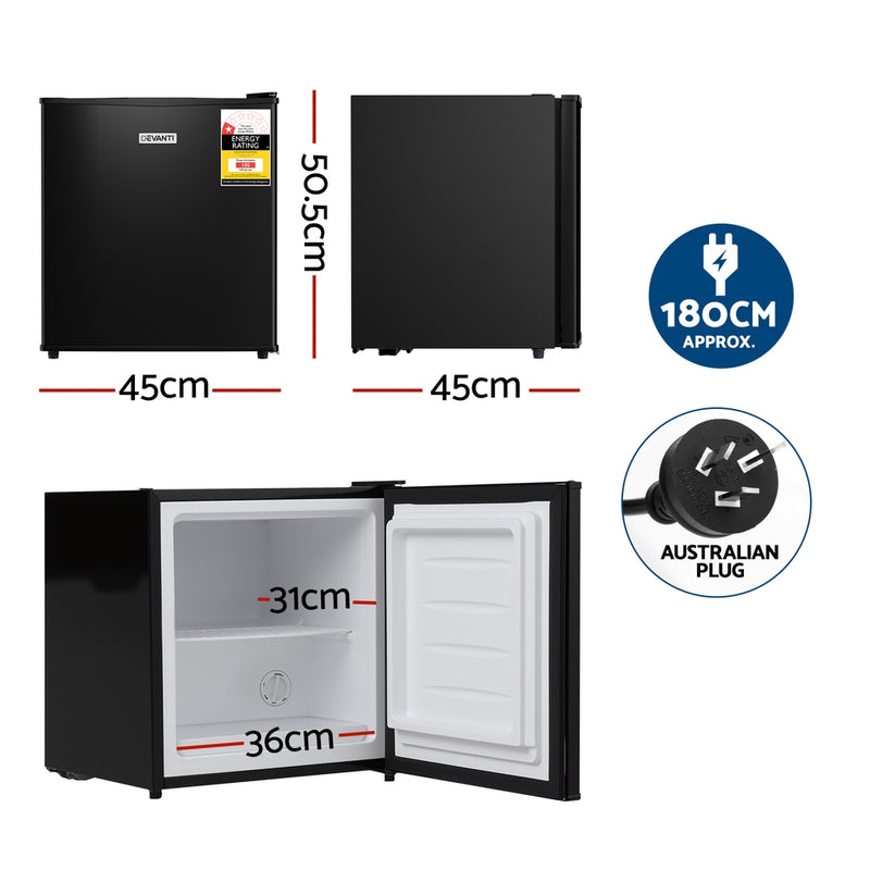 Load image into Gallery viewer, Devanti 31L Small Upright Freezer Vertical Freezer Black
