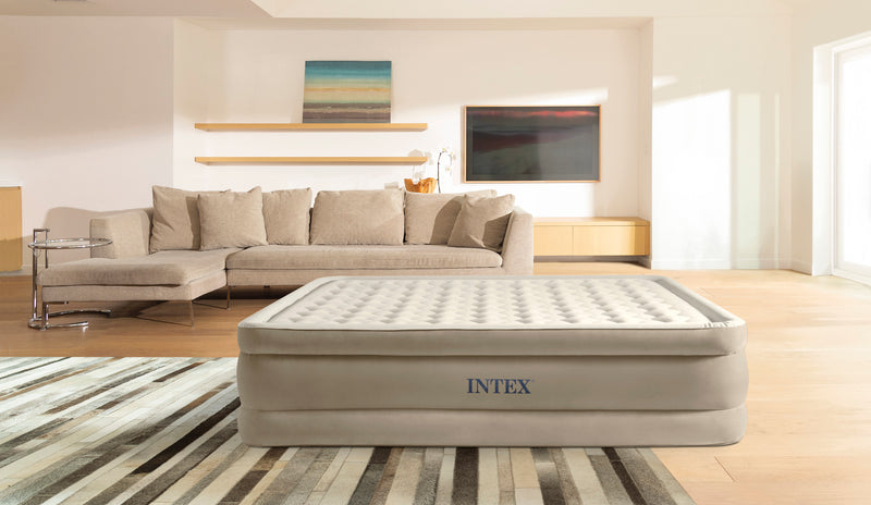 Load image into Gallery viewer, Intex Queen Ultra Plush Airbed 152cm x 203xm x 46cm 64428
