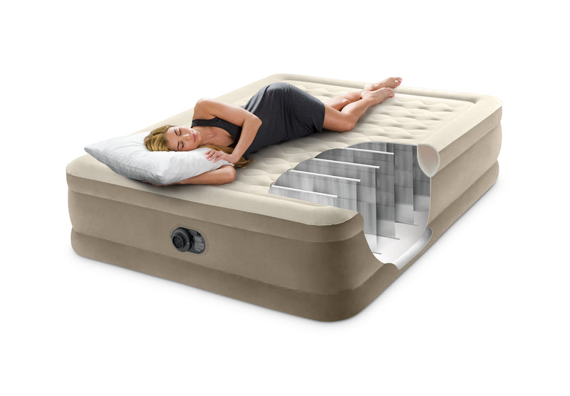 Load image into Gallery viewer, Intex Queen Ultra Plush Airbed 152cm x 203xm x 46cm 64428
