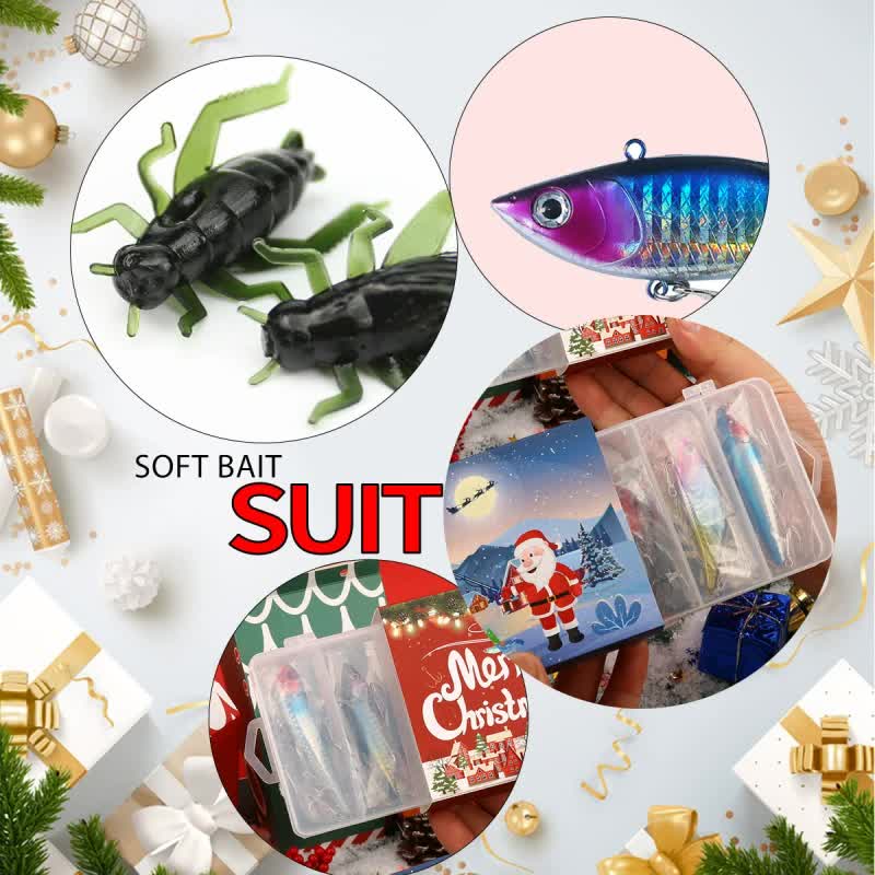 Load image into Gallery viewer, Fishing Lures Tackle Set for Fisher Men, Father, Granpa, Boys - 2025 Christmas Surprise Gift 78pcs
