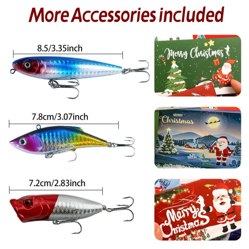 Load image into Gallery viewer, Fishing Lures Tackle Set for Fisher Men, Father, Granpa, Boys - 2025 Christmas Surprise Gift 78pcs
