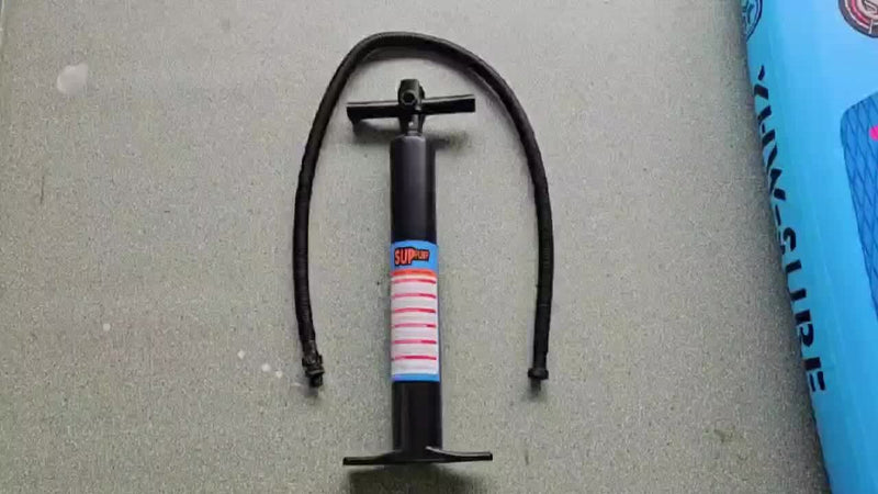 Load image into Gallery viewer, Inflatable vertical paddle set for water sports and surfing-including air pump, paddle, rope, backpack, fin box and maintenance tools.
