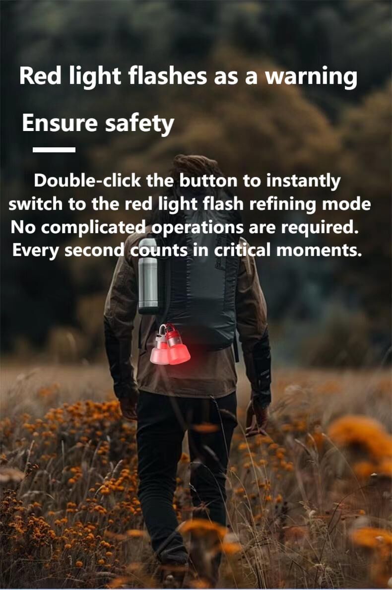 Load image into Gallery viewer, Two random color (green - yellow - white - red) outdoor camping lights, convenient for hiking, multi-scenario water bottle lights, ambient lights, suspended hanging lights with focused light
