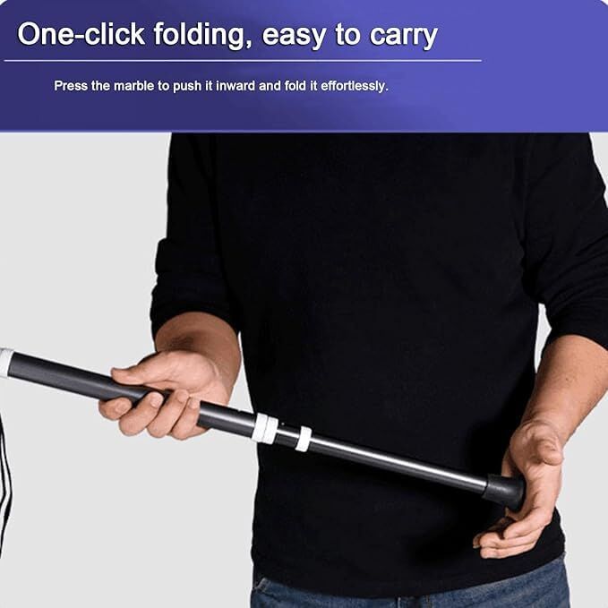 Load image into Gallery viewer, Lightweight Foldable Walking Cane: Adjustable Dual-Mode (T/Grip) Stick – 0.26kg, Portable for Daily/Hiking Use
