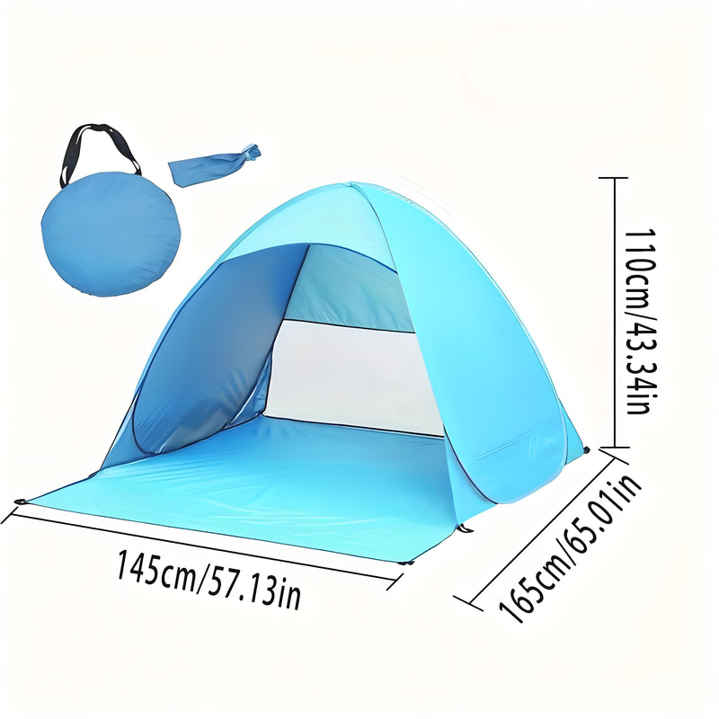 Load image into Gallery viewer, Pop Up Beach Tent: 2-3 Person UPF 50+ Sun Shelter with Carry Bag – Quick-Setup Shade for Beach/Camping(L)
