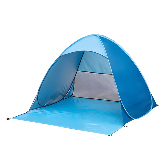 Pop Up Beach Tent: 3-4 Person UPF 50+ Sun Shelter with Carry Bag – Quick-Setup Shade for Beach/Camping(XL)