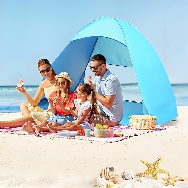 Load image into Gallery viewer, Pop Up Beach Tent: 3-4 Person UPF 50+ Sun Shelter with Carry Bag – Quick-Setup Shade for Beach/Camping(XL)
