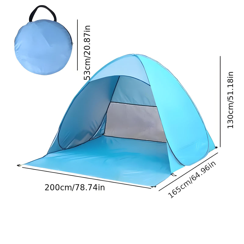 Load image into Gallery viewer, Pop Up Beach Tent: 3-4 Person UPF 50+ Sun Shelter with Carry Bag – Quick-Setup Shade for Beach/Camping(XL)
