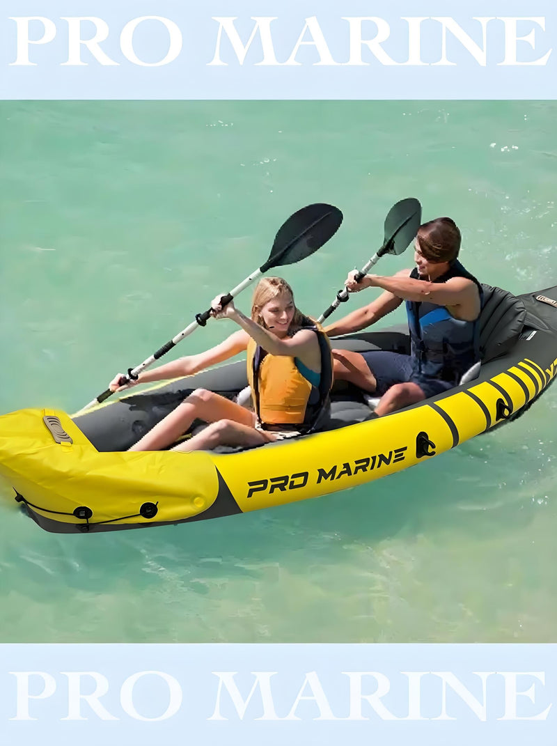 Load image into Gallery viewer, Advanced Elements Inflatable Kayak: 1/2 Person Recreational Convertible (Yellow) – Tandem/Solo Paddling with Durable PVC Hull
