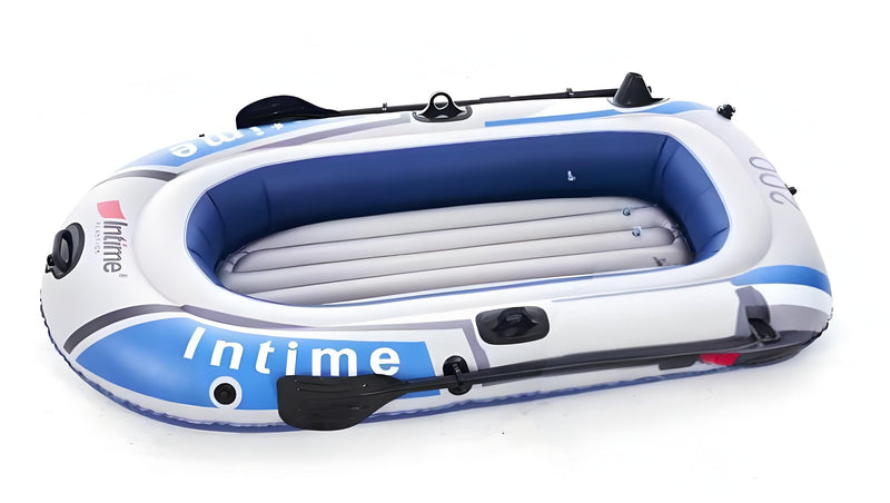 Load image into Gallery viewer, 2-Person Inflatable Boat: 190x100cm Thick PVC Raft for Lakes/Pools – 180kg Capacity with Oars &amp; Pump
