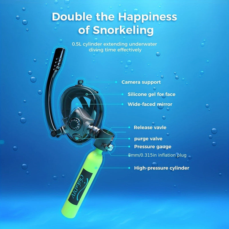 Load image into Gallery viewer, Diving Set with 0.5L Tank and Camera Mount
