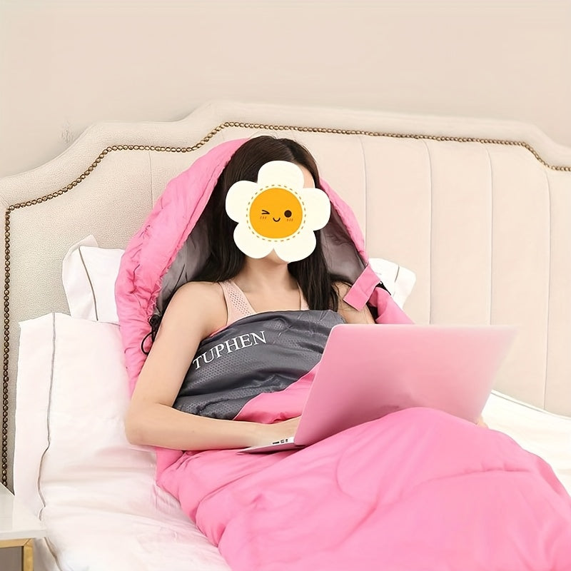 Load image into Gallery viewer, Rosy Four-Season Rectangular Sleeping Bag for Adults
