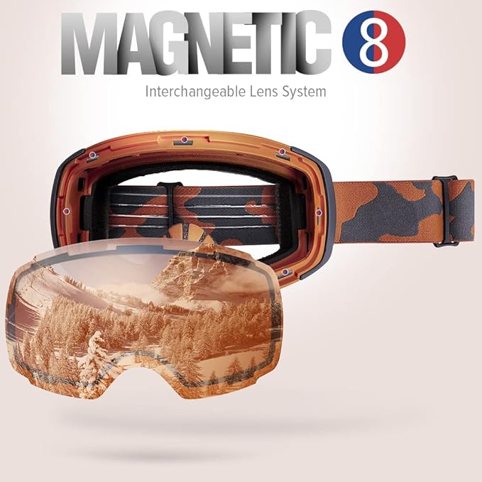 Load image into Gallery viewer, OutdoorMaster Ski Goggles PRO - Frameless, Interchangeable Lens 100% UV400 Protection Snow Goggles for Men &amp; Women-OM-2
