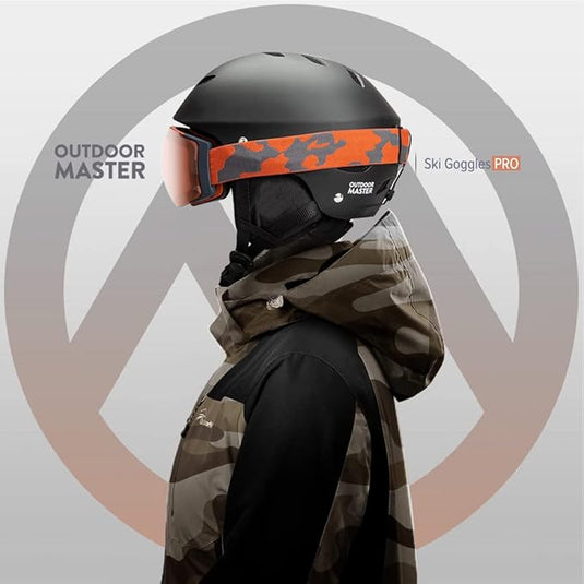 OutdoorMaster Ski Goggles PRO - Frameless, Interchangeable Lens 100% UV400 Protection Snow Goggles for Men & Women-OM-2