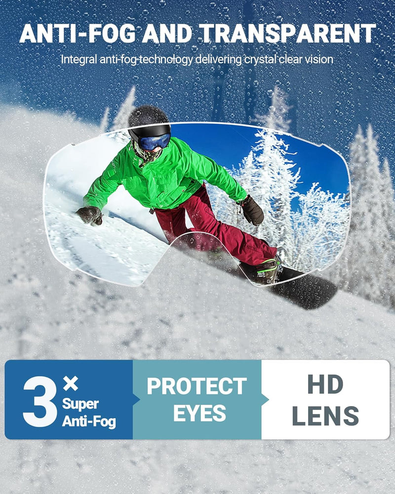 Load image into Gallery viewer, OutdoorMaster Ski Goggles with Cover Snowboard Snow Goggles OTG Anti-Fog -100% UV Protection-OM-18
