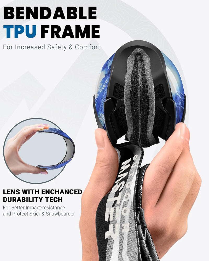 Load image into Gallery viewer, OutdoorMaster Ski Goggles with Cover Snowboard Snow Goggles OTG Anti-Fog -100% UV Protection-OM-18
